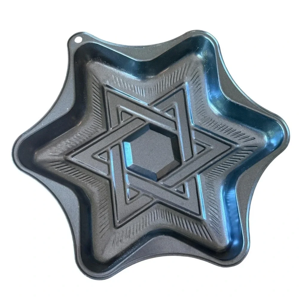Vintage Star of David Cake Pan - Kosher Cook Nonstick Bundt Mold - 2001 Judaica
